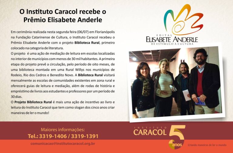 Premio Elisabete Anderle Biblioteca Rural 768x505